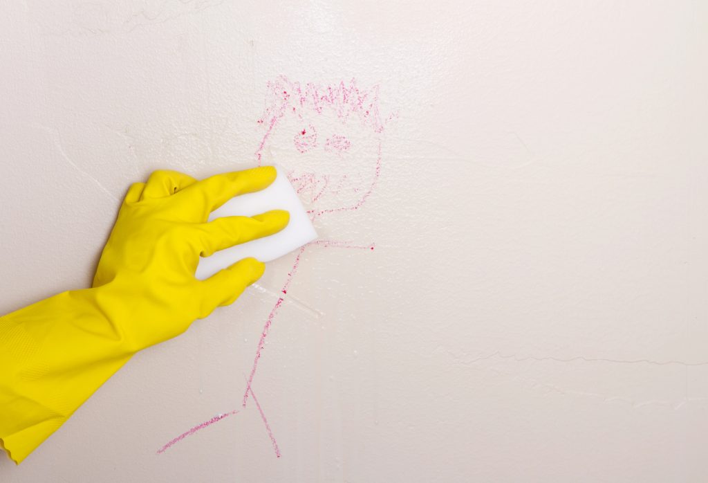 How to clean painted walls